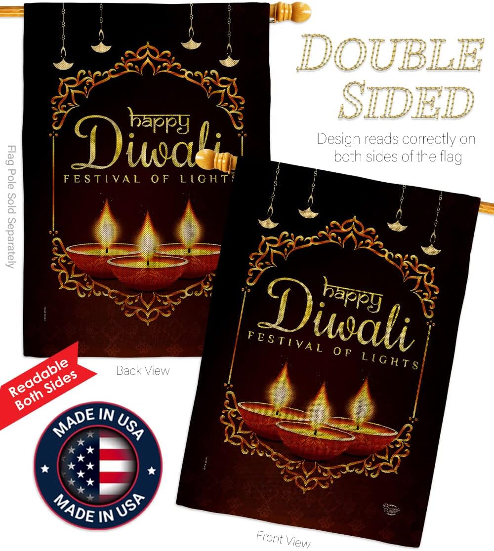 Diwali Decorations For Home American Flag Banner Pack: A Durable and Vibrant Addition to Your Festive Celebrations