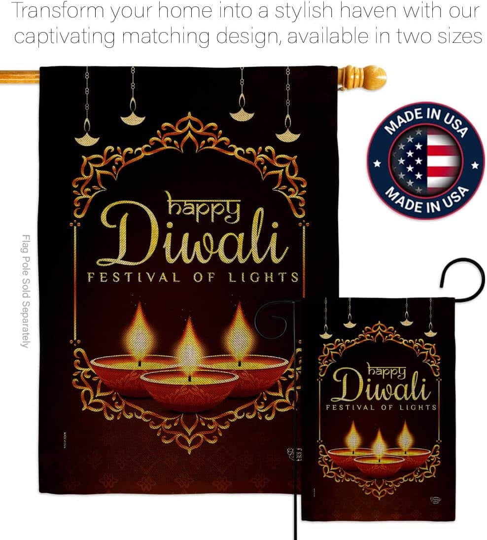 Diwali Decorations For Home American Flag Banner Pack: A Durable and Vibrant Addition to Your Festive Celebrations