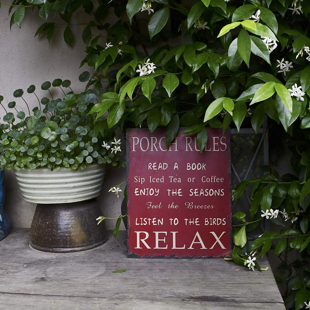 Enhance Your Porch with WHY Decor Metal Porch Rules Sign - Product Review