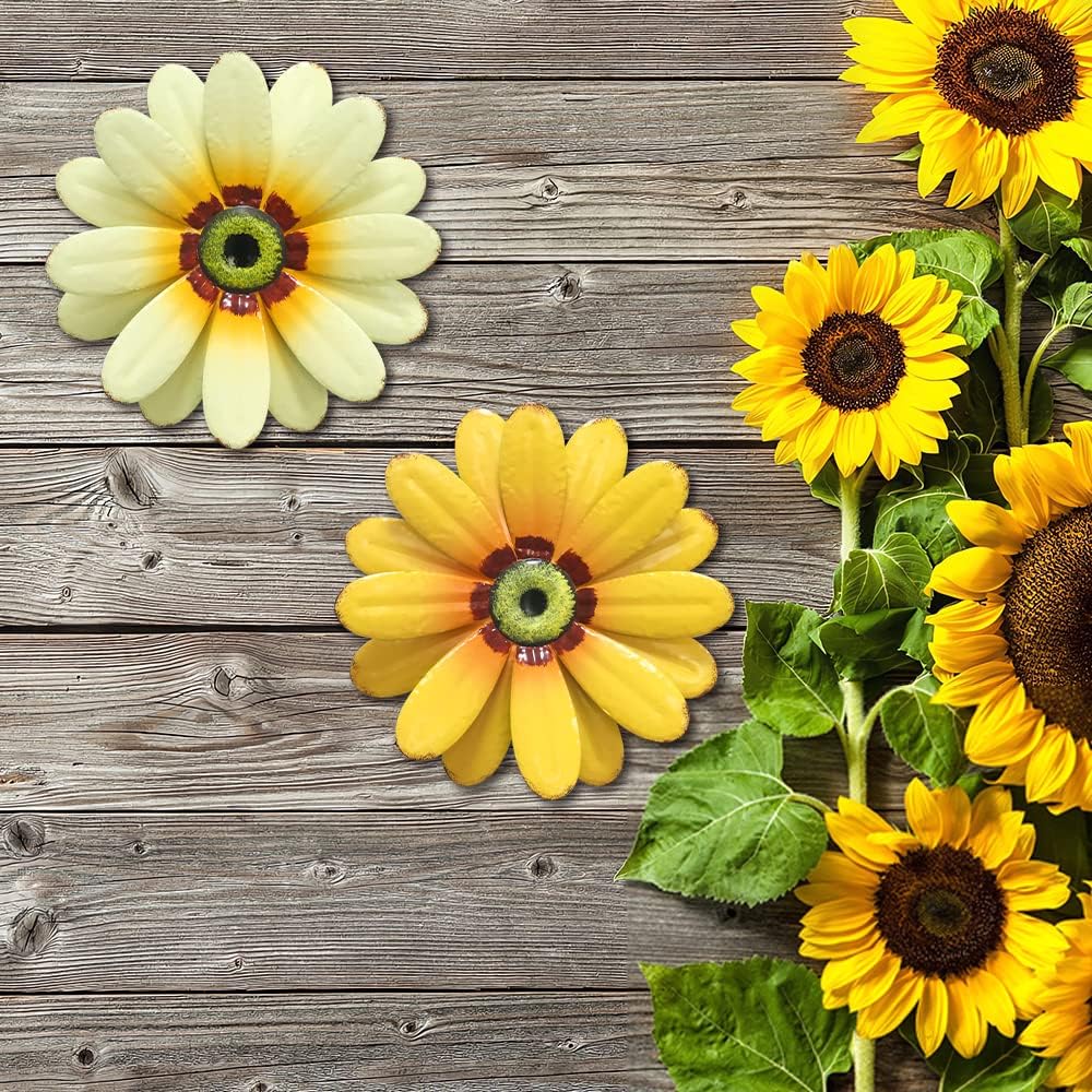 YEAHOME 10'' Sunflower Wall Decor: A Vibrant and Charming Addition to Your Space