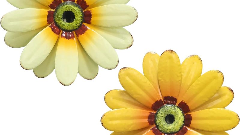 YEAHOME 10” Sunflower Wall Decor: A Vibrant and Charming Addition to Your Space
