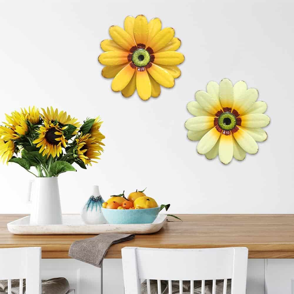 YEAHOME 10'' Sunflower Wall Decor: A Vibrant and Charming Addition to Your Space